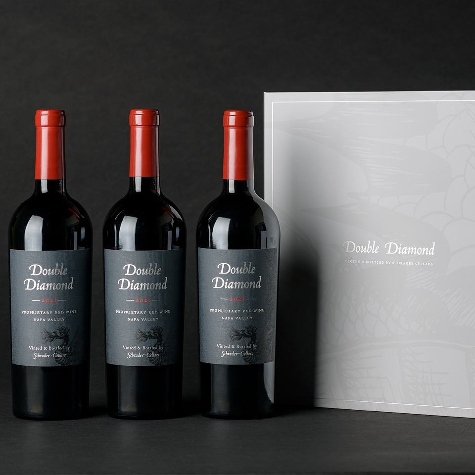Double Diamond: 2021 Oakville Proprietary Red Wine 3 Bottle Gift Set