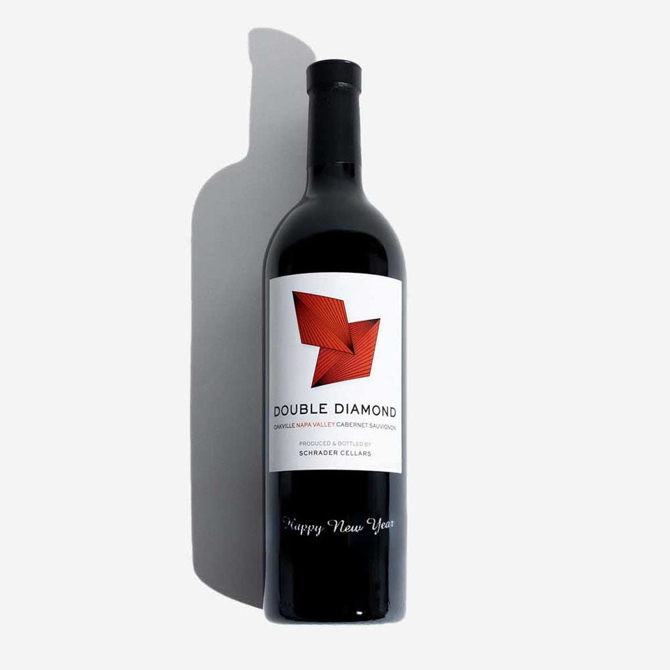 Happy New Year Etched 2019 Double Diamond Cabernet Sauvignon Oakville